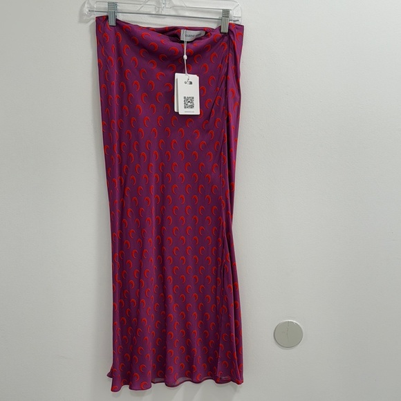 Brand NEW Marine Serre Purple and Red Women's Skirt, size M - Picture 4 of 4